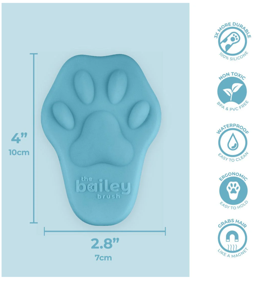 The Bailey Brush for Deshedding - Blue