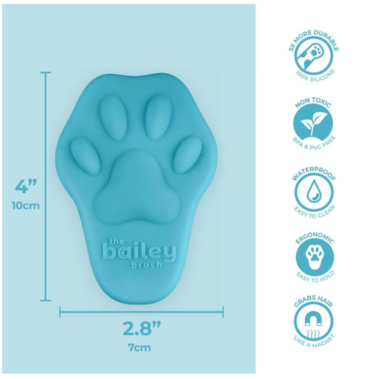 The Bailey Brush for Deshedding - Blue